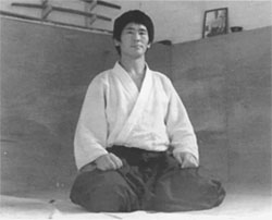 Kanetsuka Sensei in the Ryushinkan Dojo in 1977.